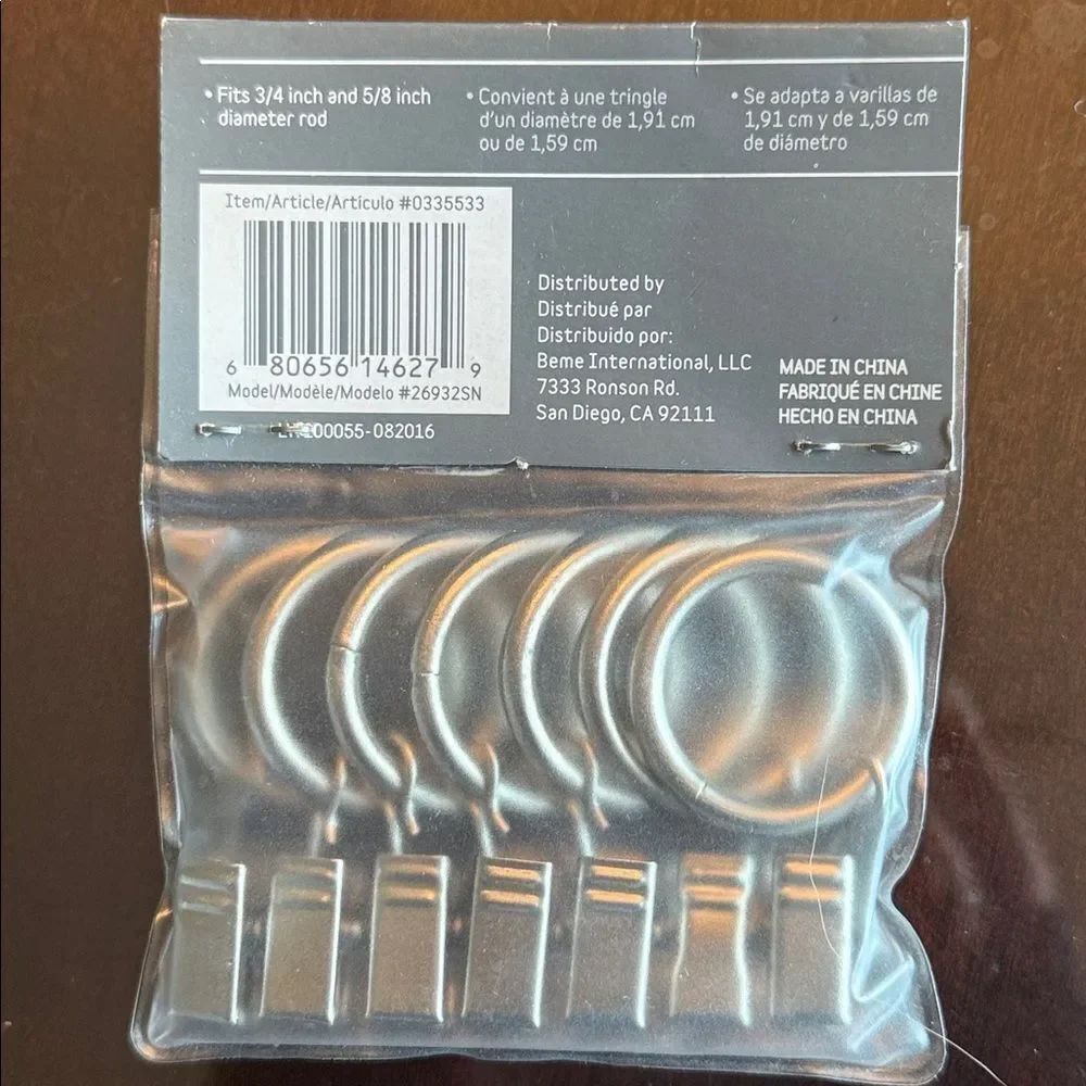 Style Selections Silver Clip Rings 7 Count Set! - Picture 2 of 4
